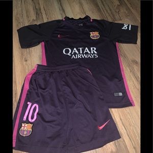 Messi Nike soccer jersey set